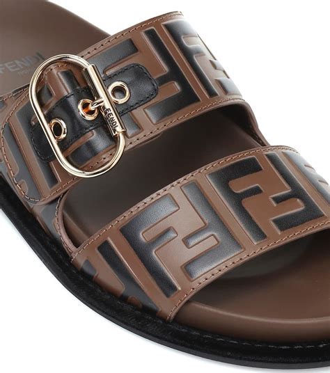 fendi double strap sandals|fendi birkenstock style sandals.